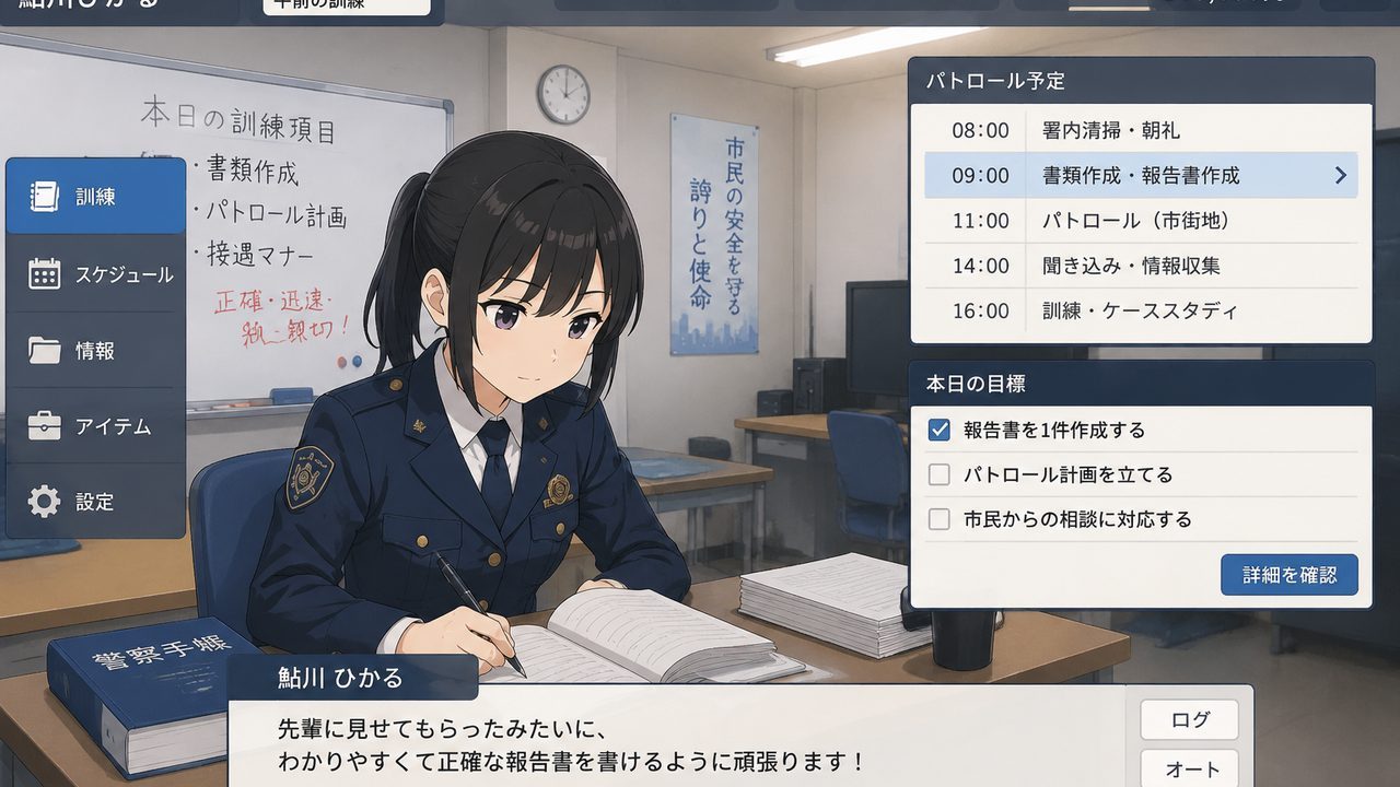 极道无赖EX 女警鮎川光 探索场景 玩法截图 1